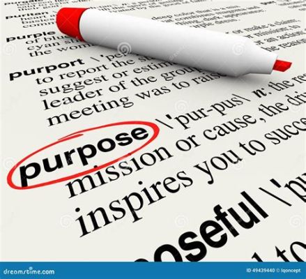 purpose 뜻: 목적의 의미를 넘어서